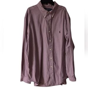 Ralph Lauren Classic Fit Men's Long Sleeve Shirt Size 18 34/35